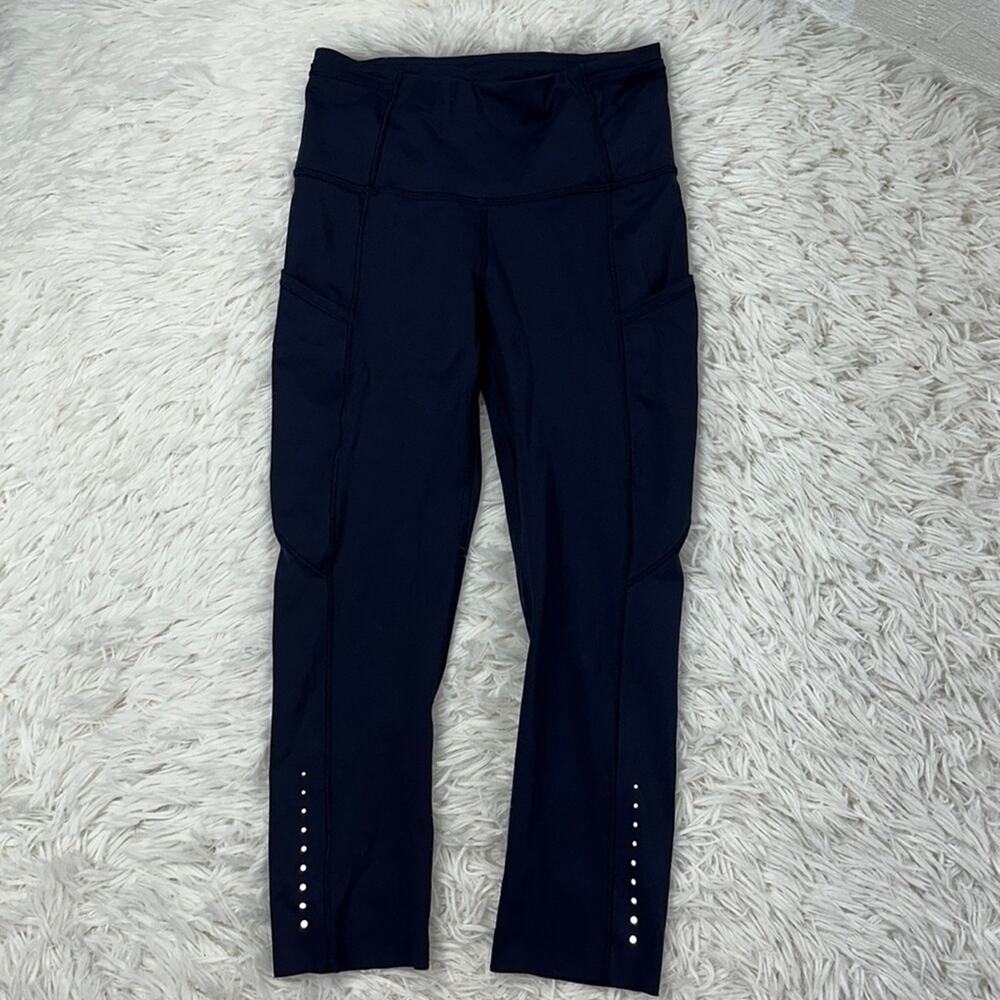 Lululemon Fast & Free Crop (19") Midnight Navy